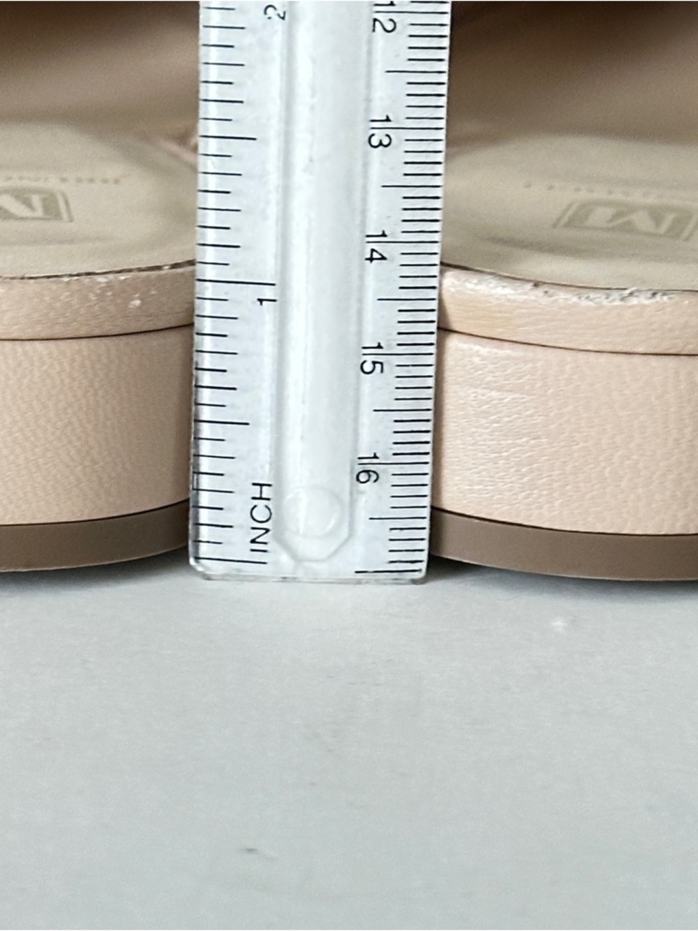 NEW Bruno Magli Pasha Nude Leather Slingback Mules with Gold Buckle, Sz 37.5 - Picture 10 of 13